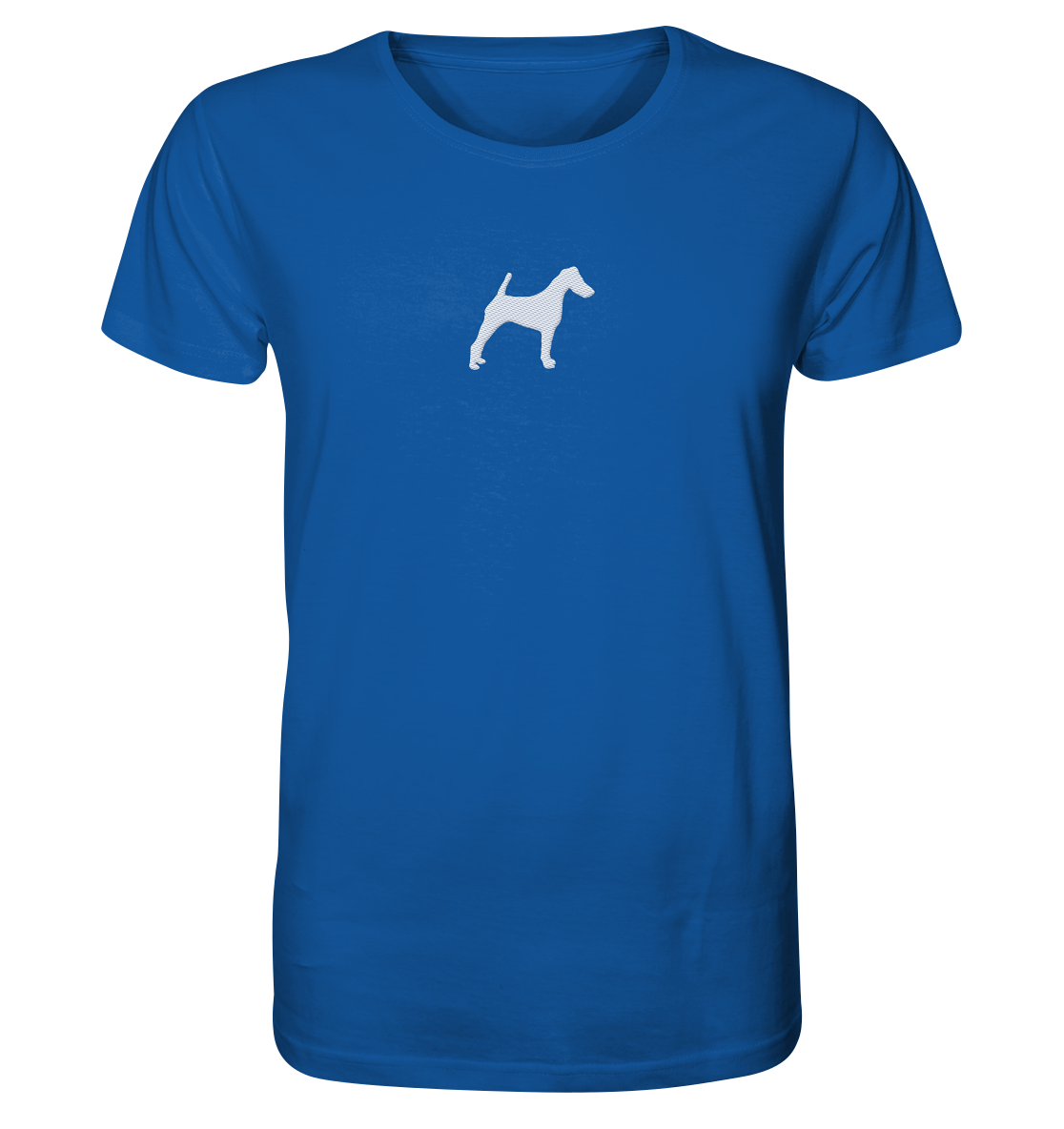 Glatthaar Foxterrier Terrier-Silhouette - Organic Shirt (Stick)