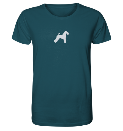 Kerry Blue Terrier-Silhouette - Organic Shirt (Stick)