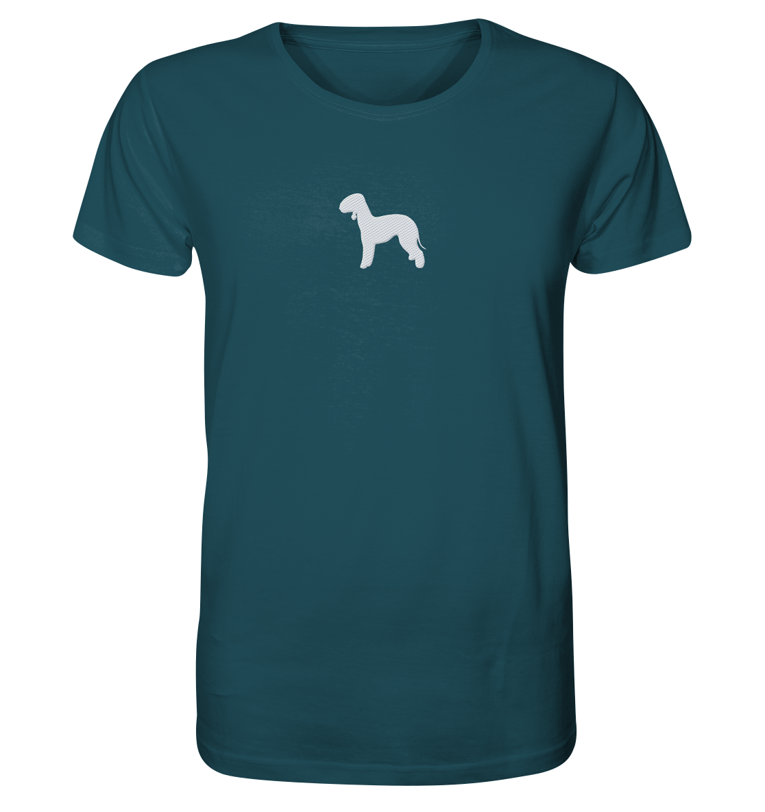 Bedlington Terrier-Silhouette - Organic Shirt (Stick)