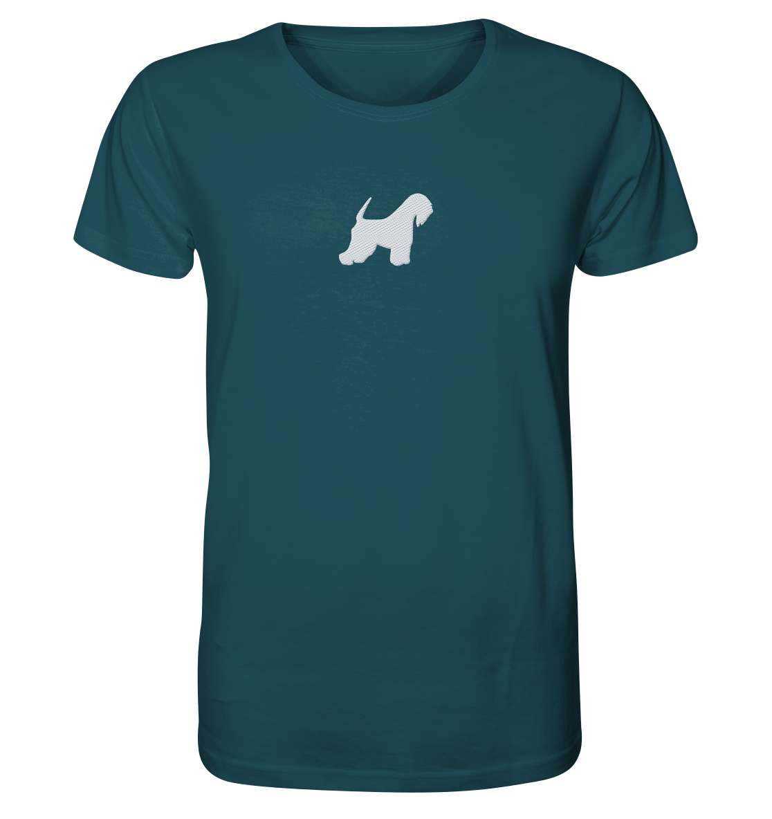 Irish Soft Coated Wheaten Terrier-Silhouette - Organic Shirt (Stick)