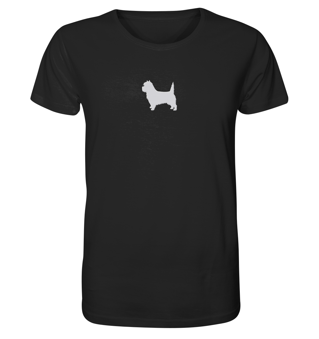 Cairn Terrier-Silhouette - Organic Shirt (Stick)