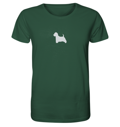 West Highland White Terrier-Silhouette - Organic Shirt (Stick)
