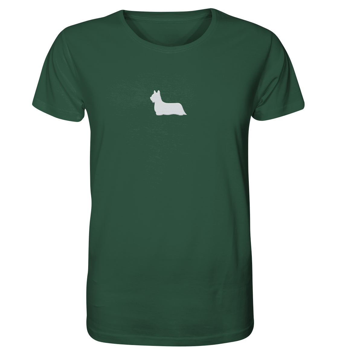 Skye Terrier-Silhouette - Organic Shirt (Stick)