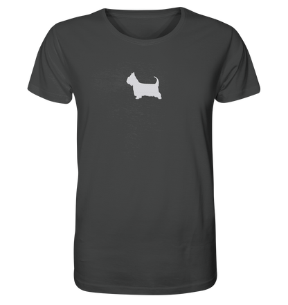Australian Silky Terrier-Silhouette - Organic Shirt (Stick)