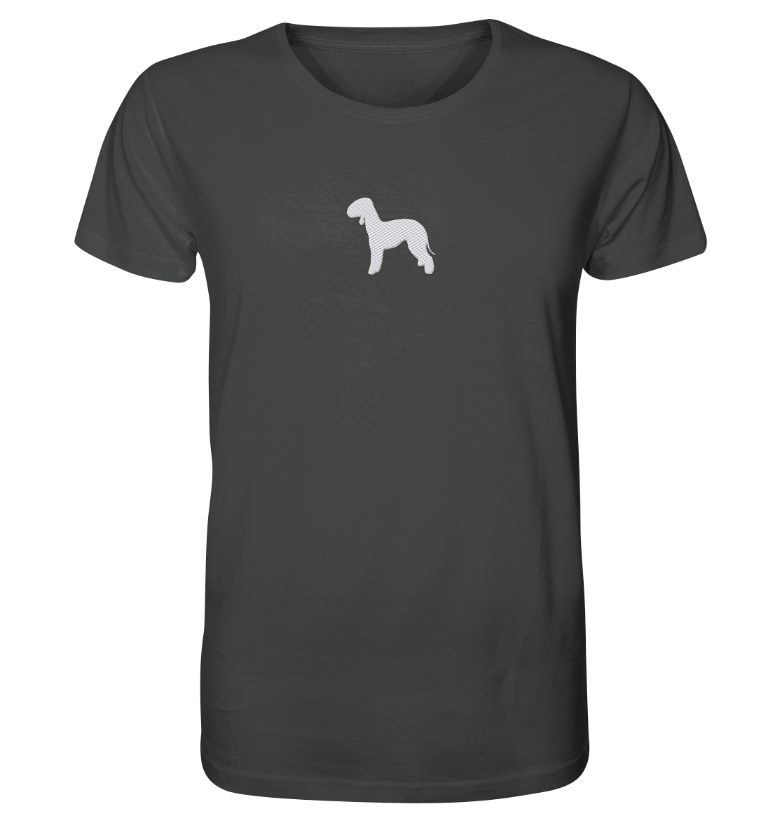 Bedlington Terrier-Silhouette - Organic Shirt (Stick)