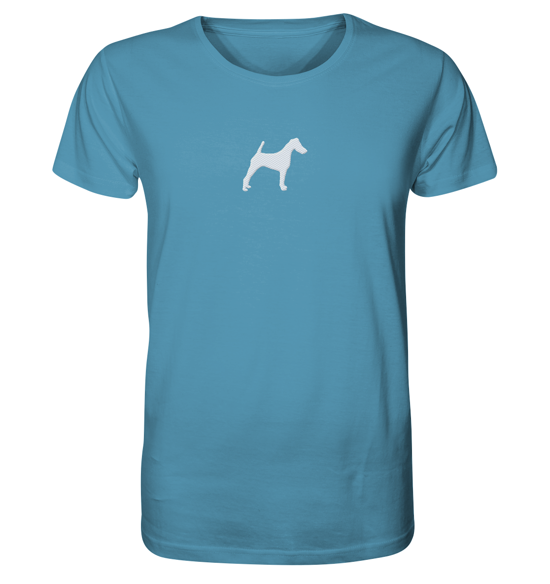 Glatthaar Foxterrier Terrier-Silhouette - Organic Shirt (Stick)