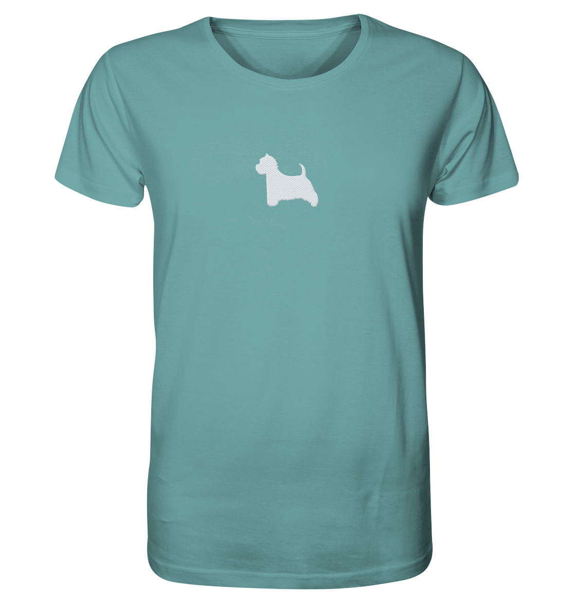 West Highland White Terrier-Silhouette - Organic Shirt (Stick)