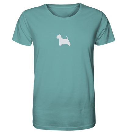 West Highland White Terrier-Silhouette - Organic Shirt (Stick)