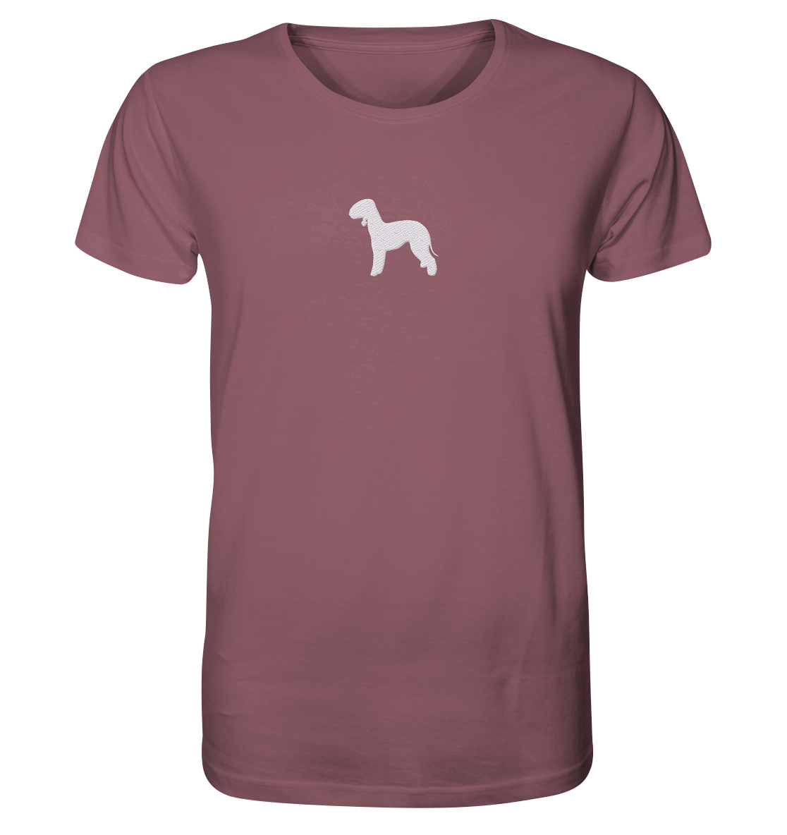 Bedlington Terrier-Silhouette - Organic Shirt (Stick)