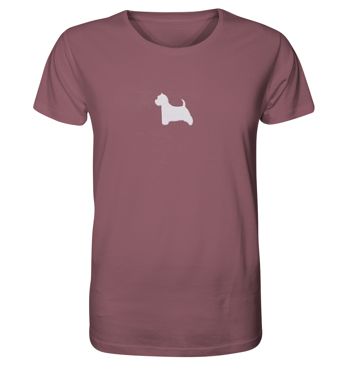 West Highland White Terrier-Silhouette - Organic Shirt (Stick)