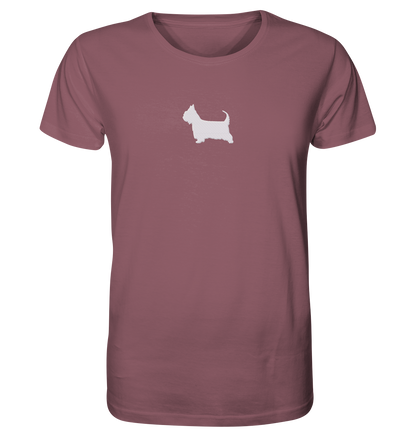 Australian Silky Terrier-Silhouette - Organic Shirt (Stick)