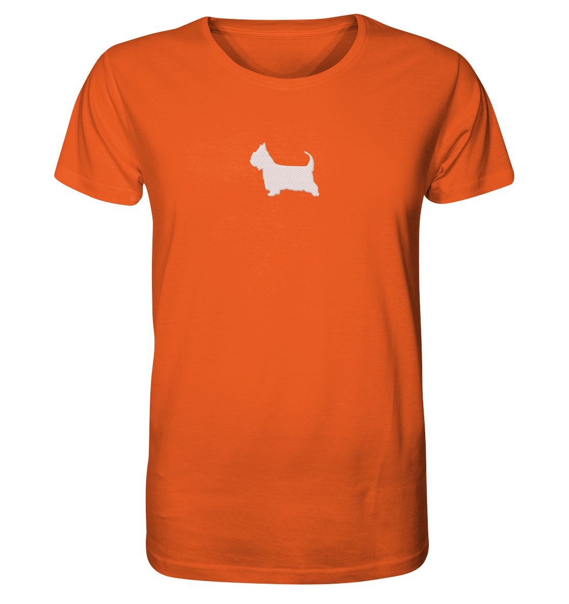 Australian Silky Terrier-Silhouette - Organic Shirt (Stick)