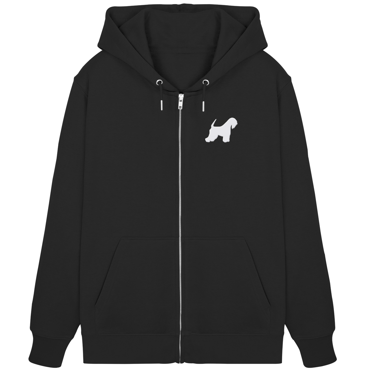 Irish Soft Coated Wheaten Terrier-Silhouette - Organic Zipper