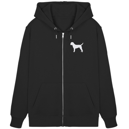 Border Terrier-Silhouette - Organic Zipper