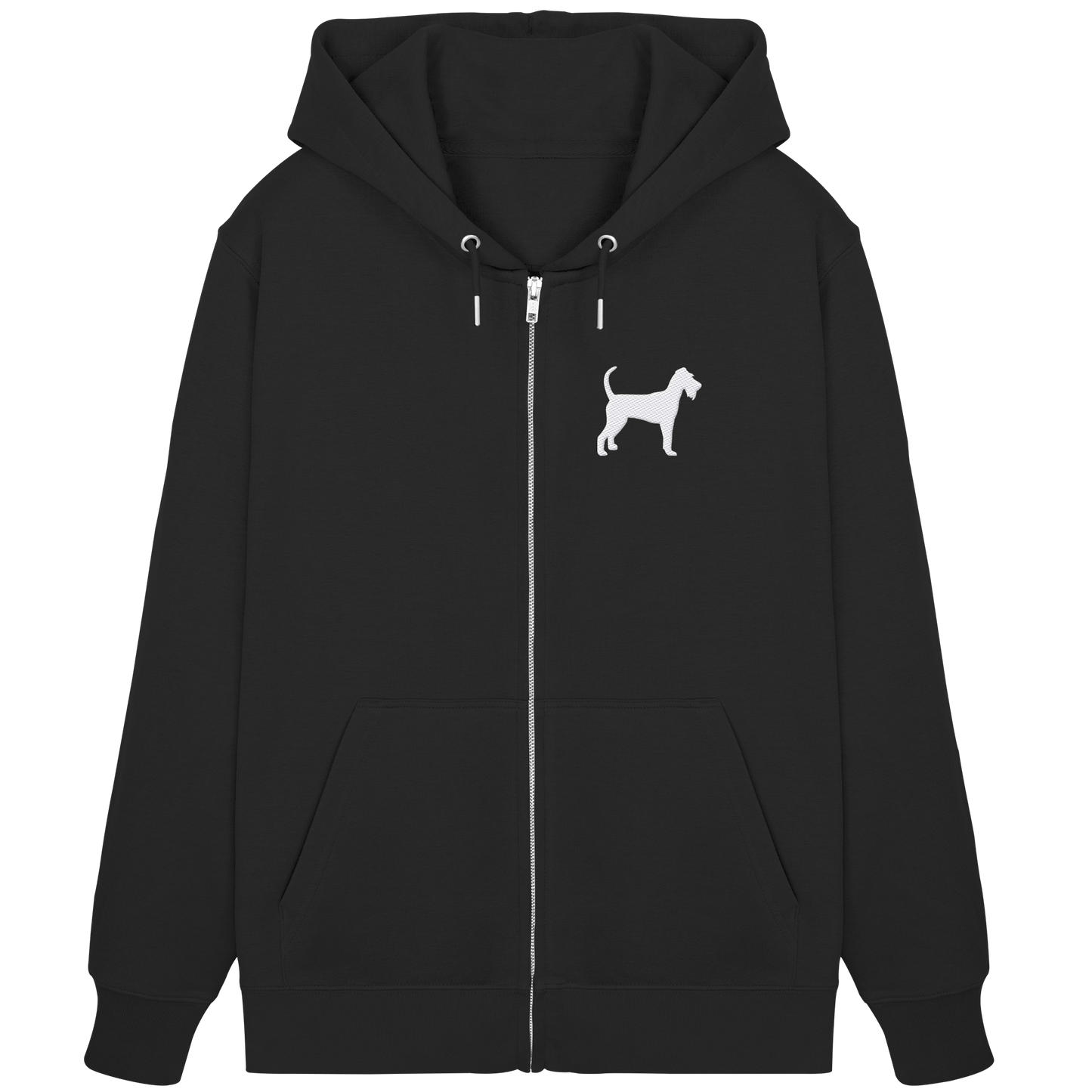 Irish Terrier-Silhouette - Organic Zipper
