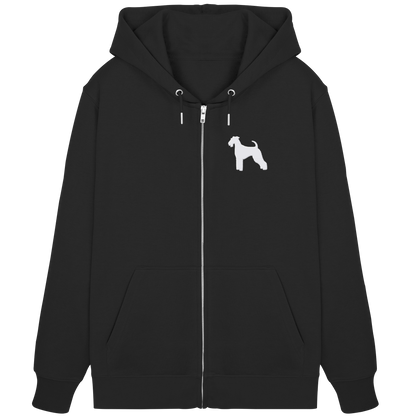 Airedale Terrier-Silhouette - Organic Zipper