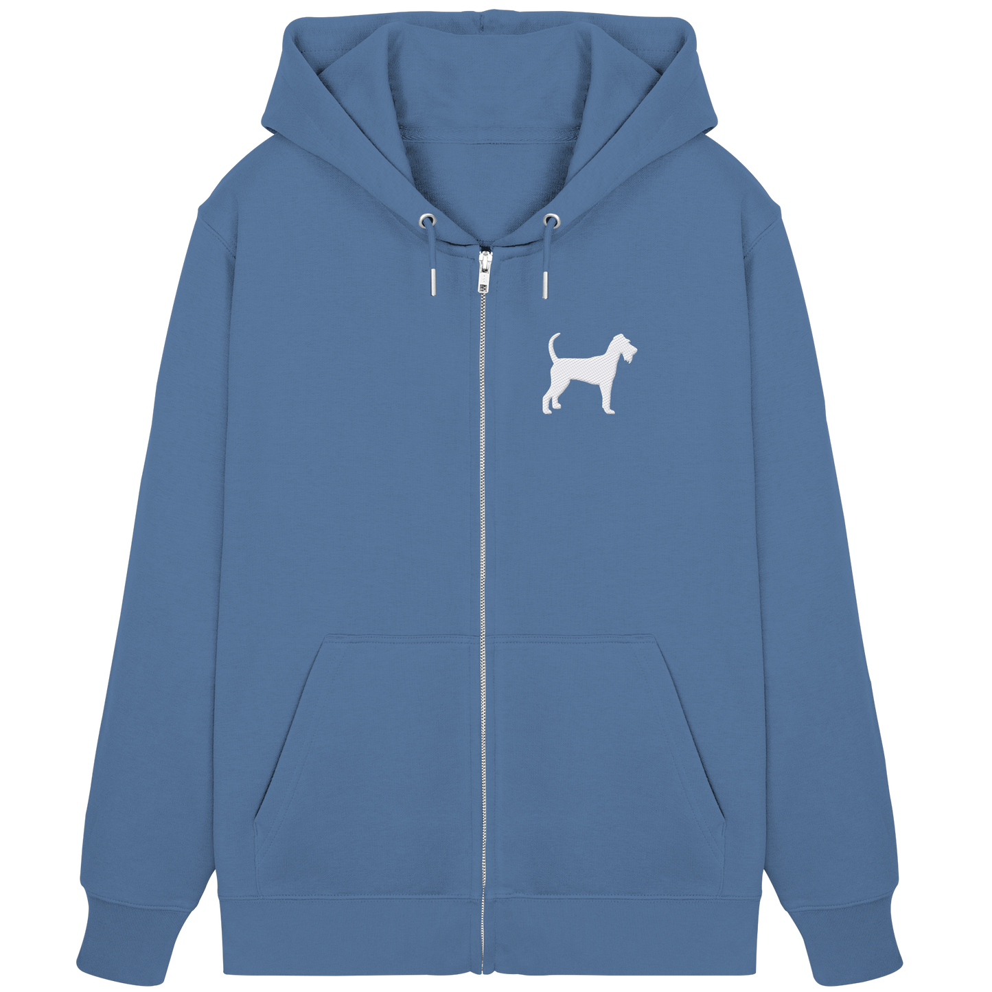 Irish Terrier-Silhouette - Organic Zipper