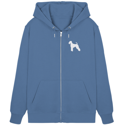 Airedale Terrier-Silhouette - Organic Zipper