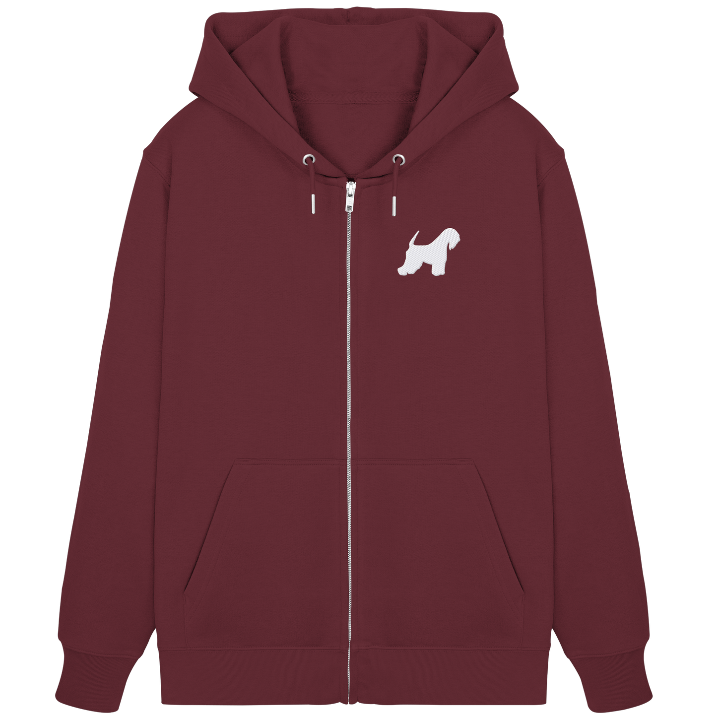 Irish Soft Coated Wheaten Terrier-Silhouette - Organic Zipper