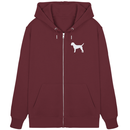 Border Terrier-Silhouette - Organic Zipper
