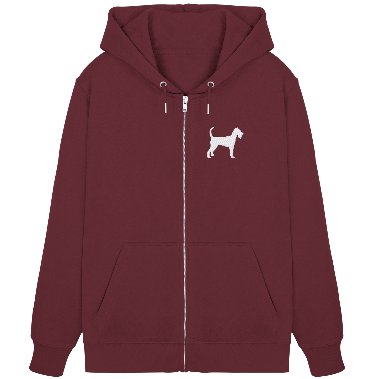 Irish Terrier-Silhouette - Organic Zipper