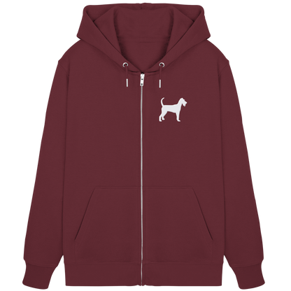 Irish Terrier-Silhouette - Organic Zipper