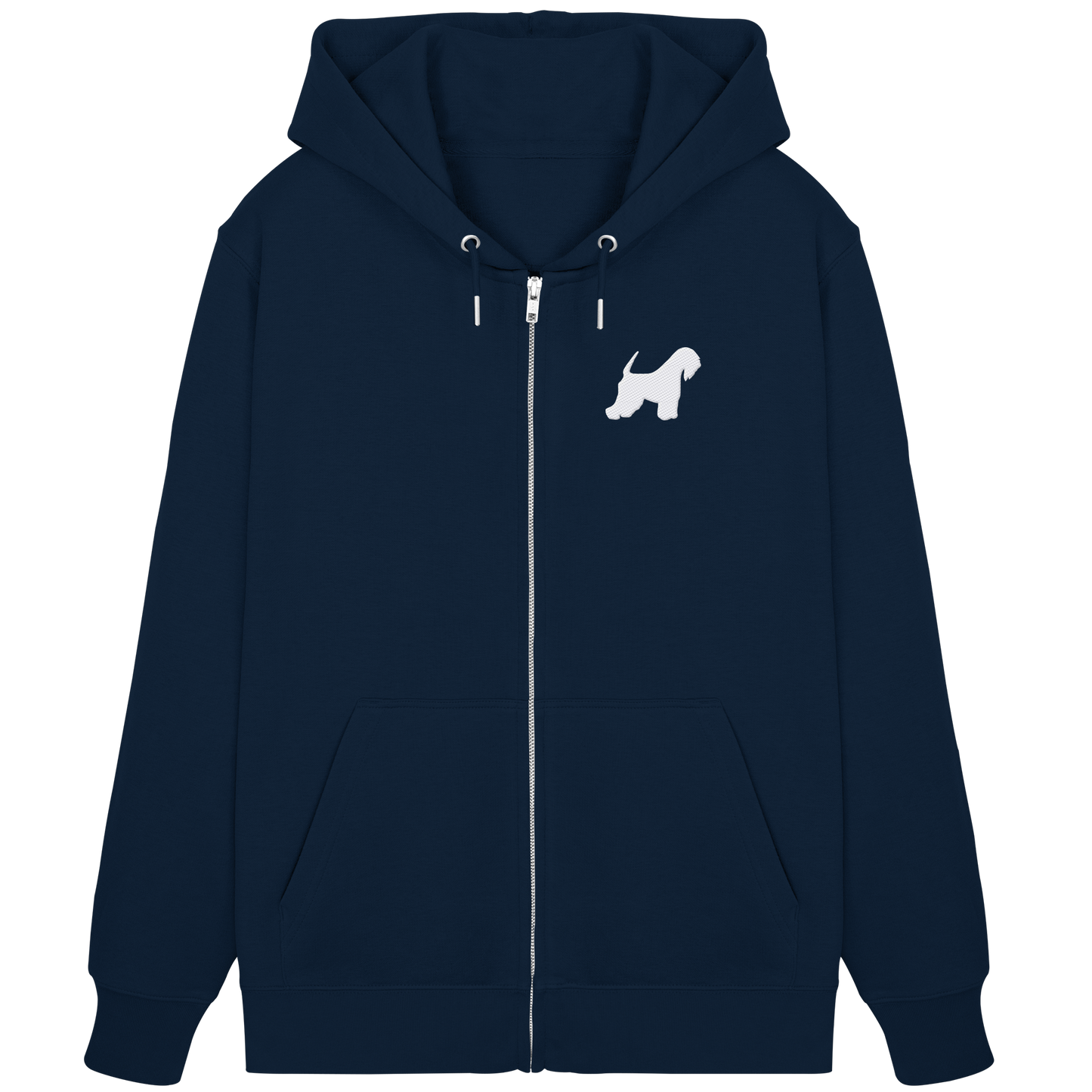 Irish Soft Coated Wheaten Terrier-Silhouette - Organic Zipper