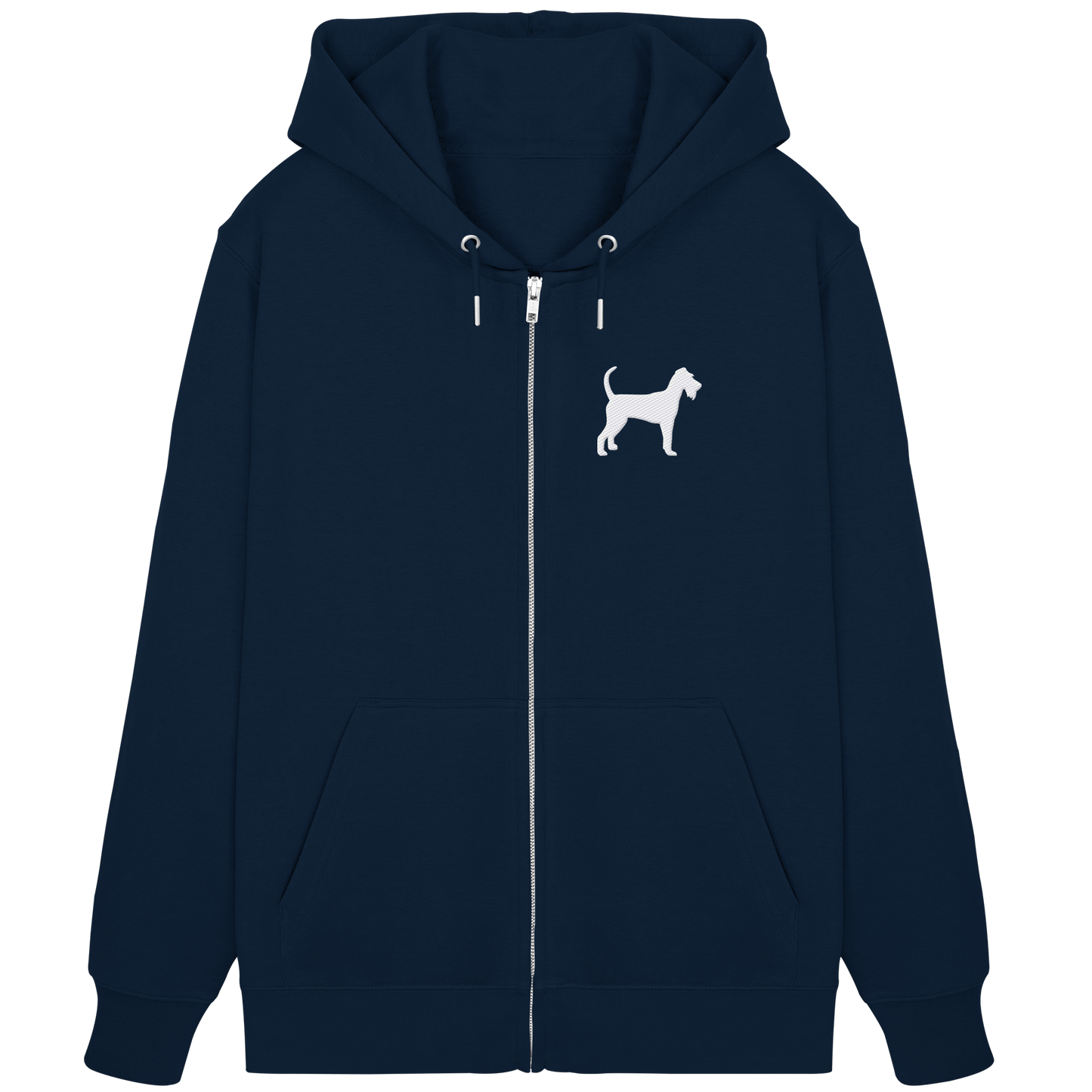 Irish Terrier-Silhouette - Organic Zipper