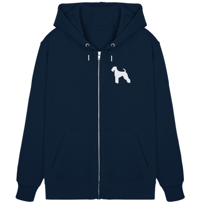 Airedale Terrier-Silhouette - Organic Zipper