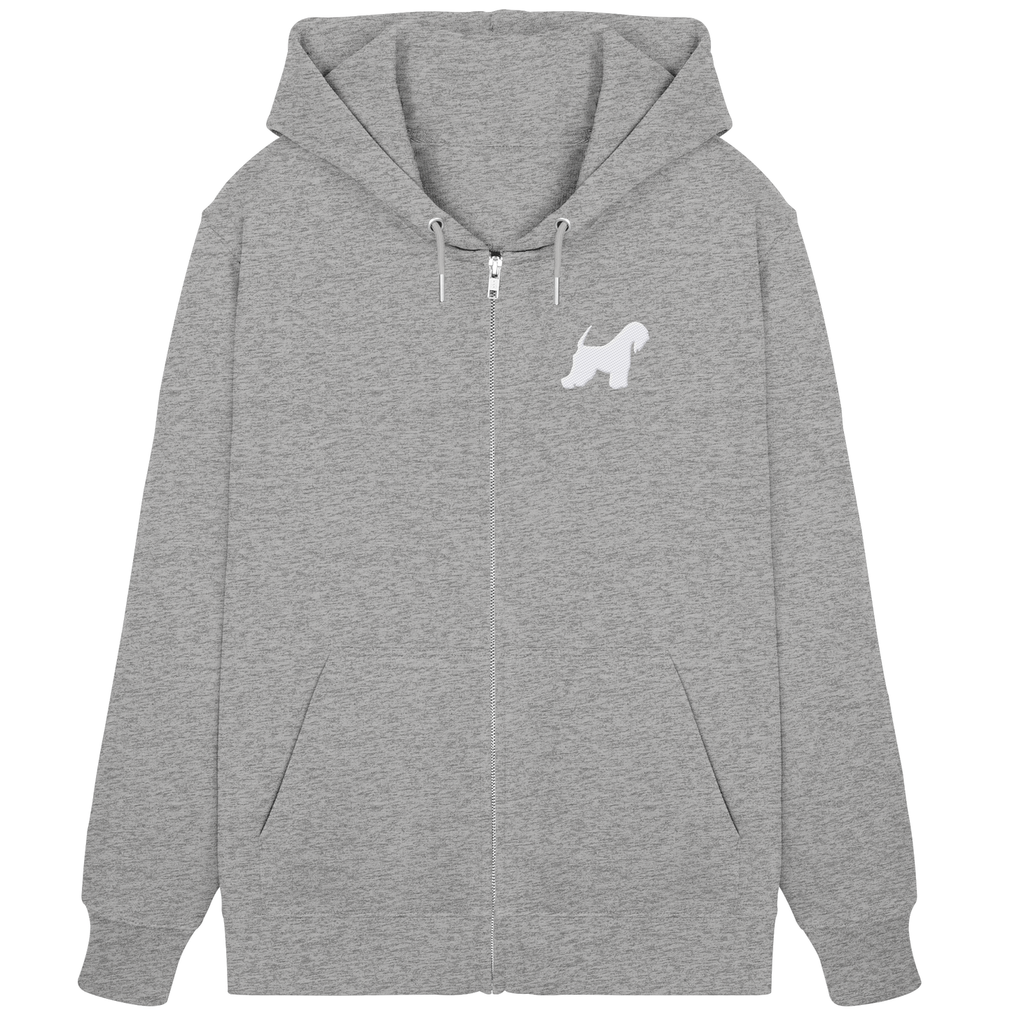 Irish Soft Coated Wheaten Terrier-Silhouette - Organic Zipper