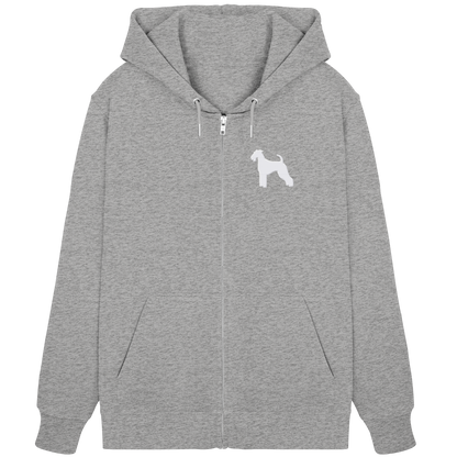 Airedale Terrier-Silhouette - Organic Zipper
