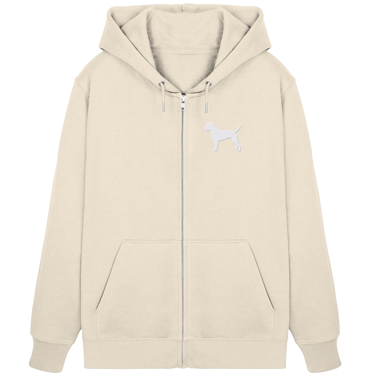 Border Terrier-Silhouette - Organic Zipper