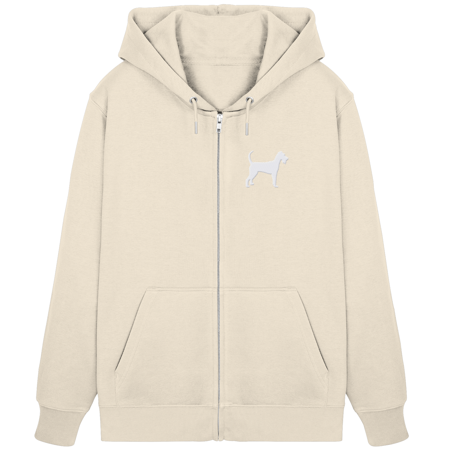 Irish Terrier-Silhouette - Organic Zipper