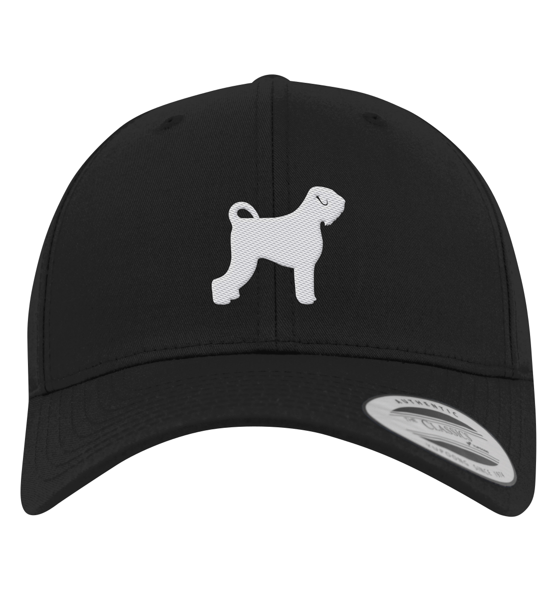 Schwarzer Russischer Terrier-Silhouette - Premium Baseball Cap