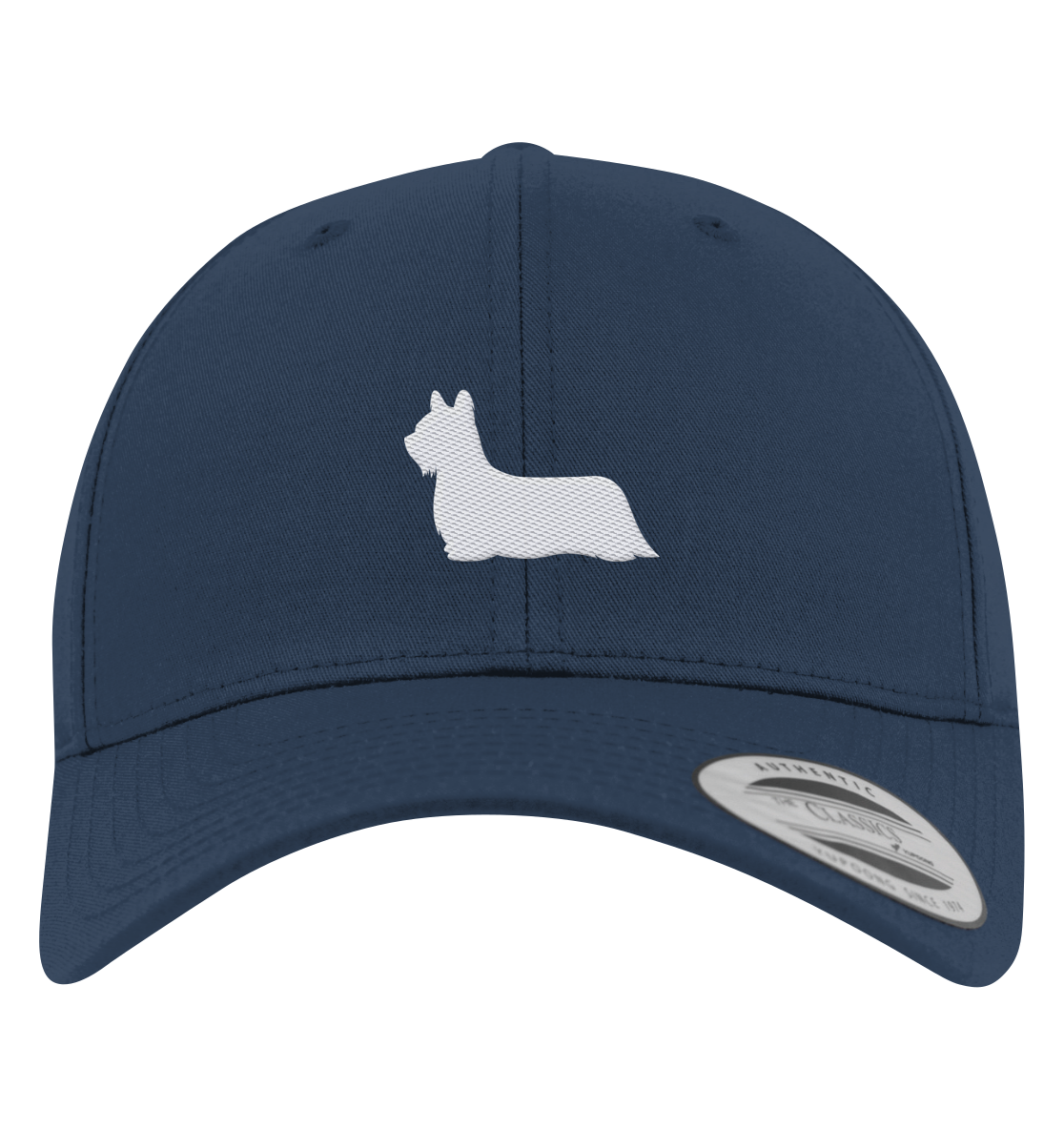 Skye Terrier-Silhouette - Premium Baseball Cap