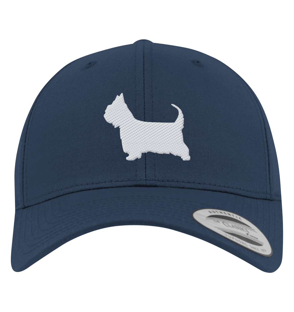 Australian Silky Terrier-Silhouette - Premium Baseball Cap