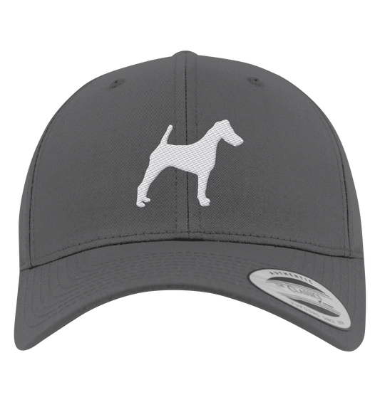 Glatthaar Foxterrier Terrier-Silhouette - Premium Baseball Cap