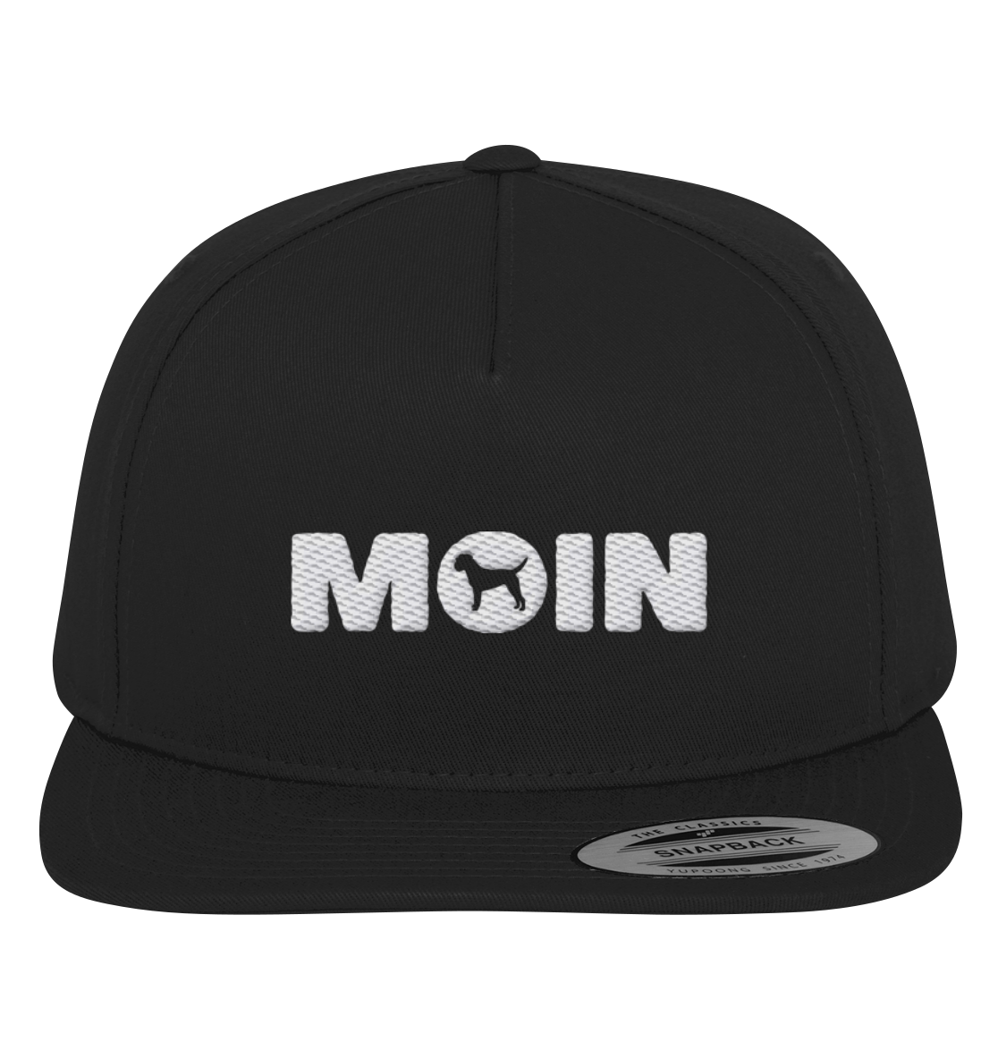 Moin mit Border Terrier gestickt - Premium Snapback