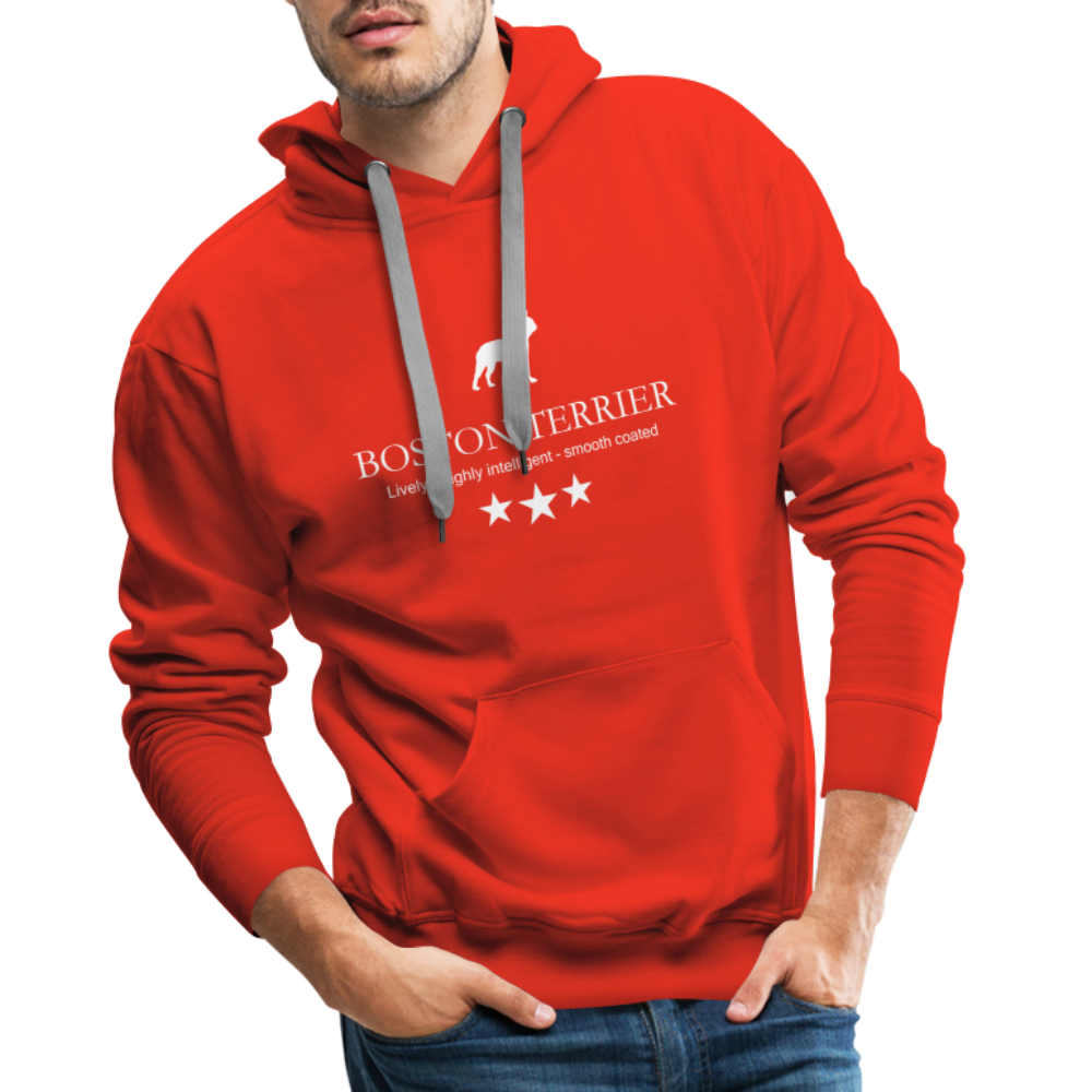 Men’s Premium Hoodie - Boston Terrier - Lively, highly intelligent, smooth coated... - Rot
