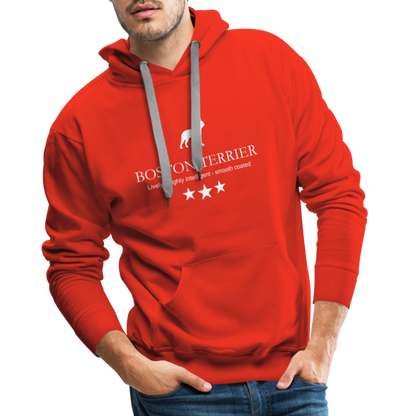 Men’s Premium Hoodie - Boston Terrier - Lively, highly intelligent, smooth coated... - Rot