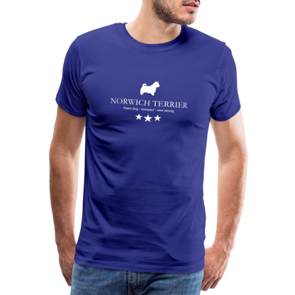 Männer Premium T-Shirt - Norwich Terrier - Keen dog, compact and strong... - Königsblau