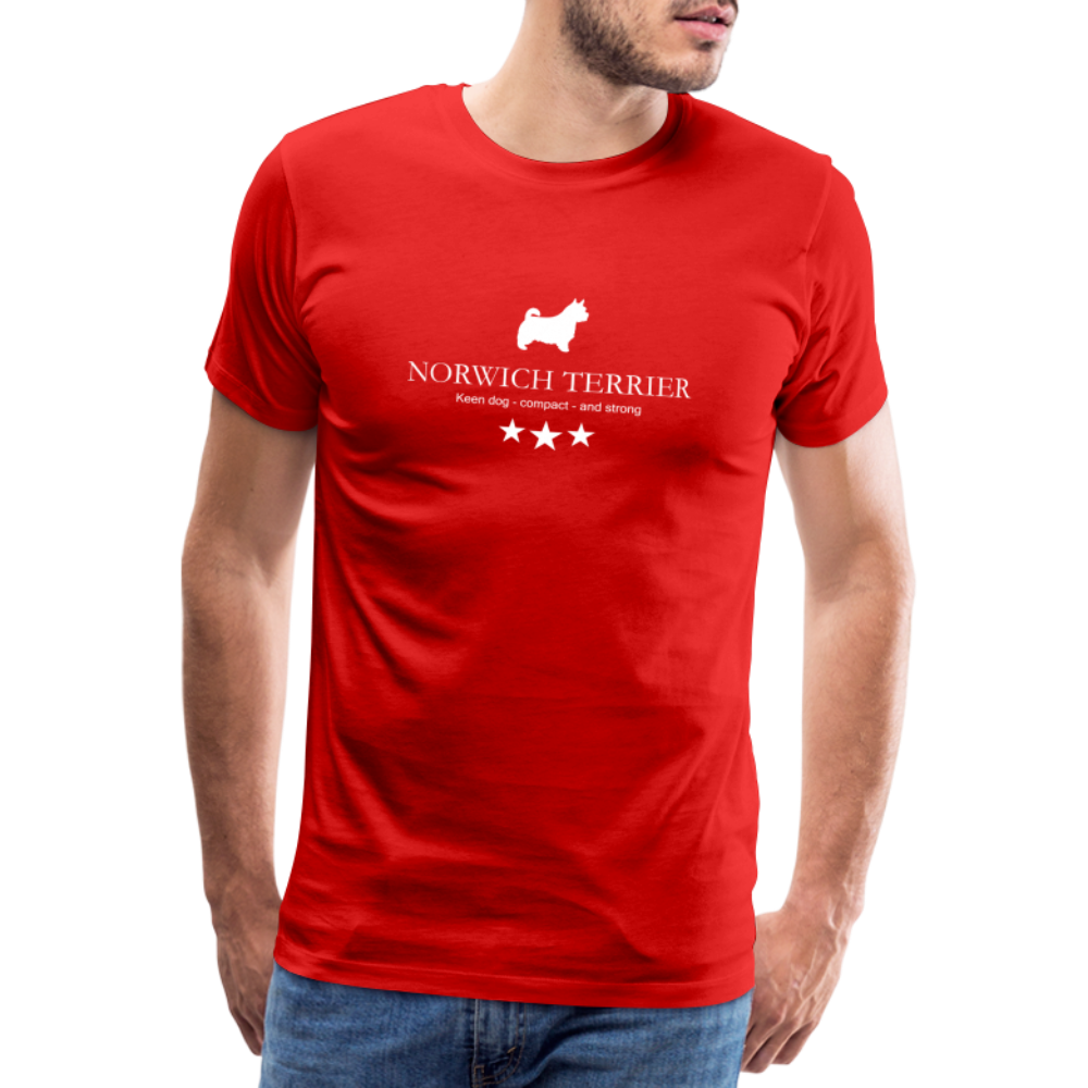 Männer Premium T-Shirt - Norwich Terrier - Keen dog, compact and strong... - Rot