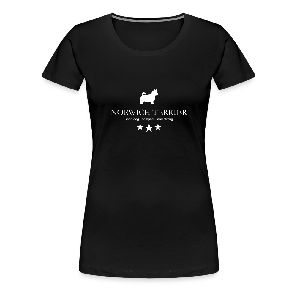 Women’s Premium T-Shirt - Norwich Terrier - Keen dog, compact and strong... - Schwarz