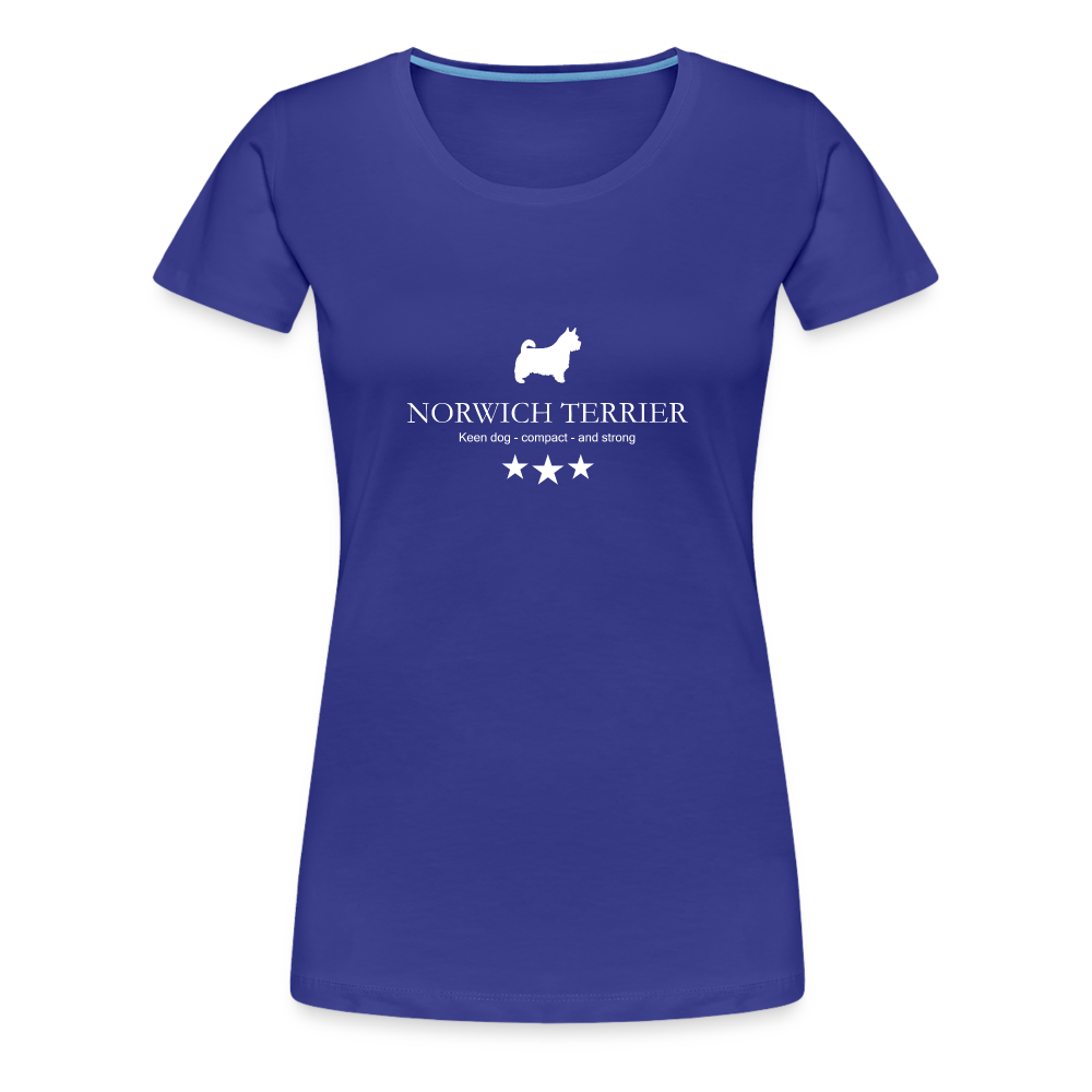 Women’s Premium T-Shirt - Norwich Terrier - Keen dog, compact and strong... - Königsblau