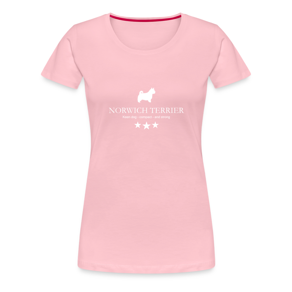 Women’s Premium T-Shirt - Norwich Terrier - Keen dog, compact and strong... - Hellrosa