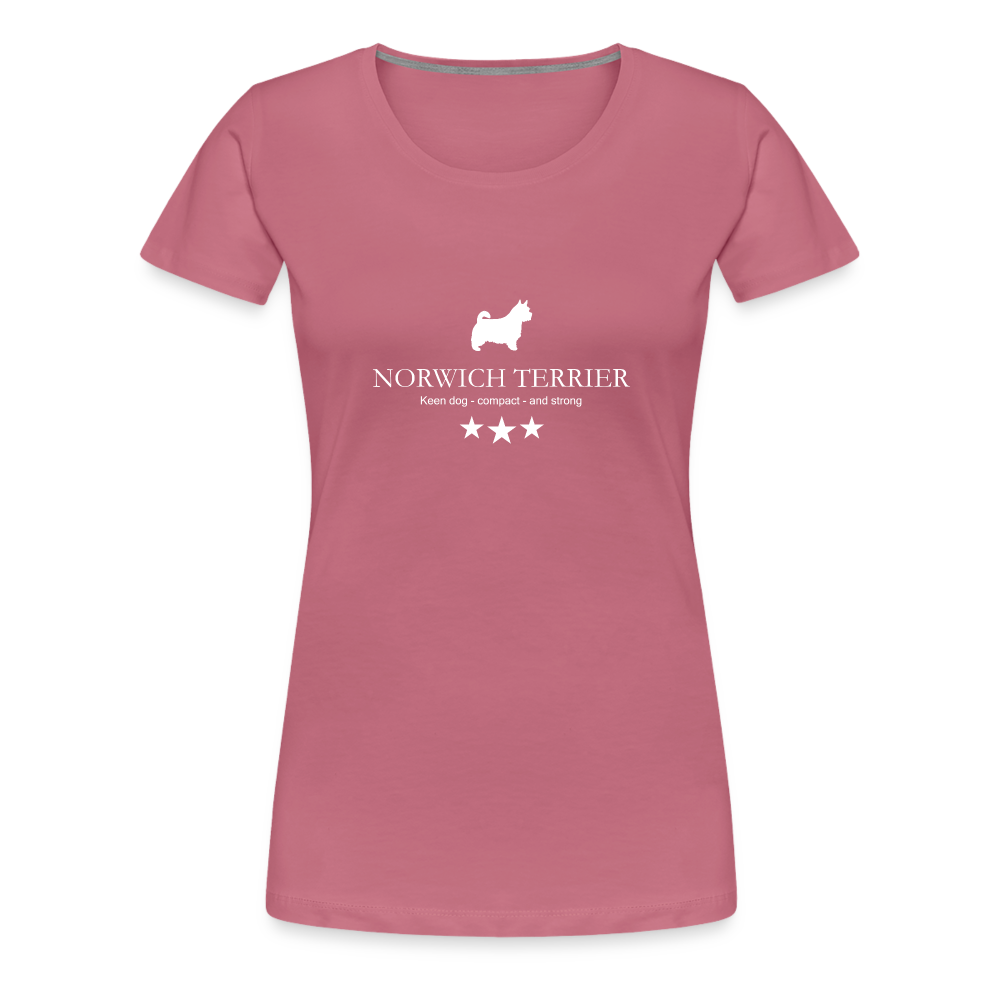 Women’s Premium T-Shirt - Norwich Terrier - Keen dog, compact and strong... - Malve