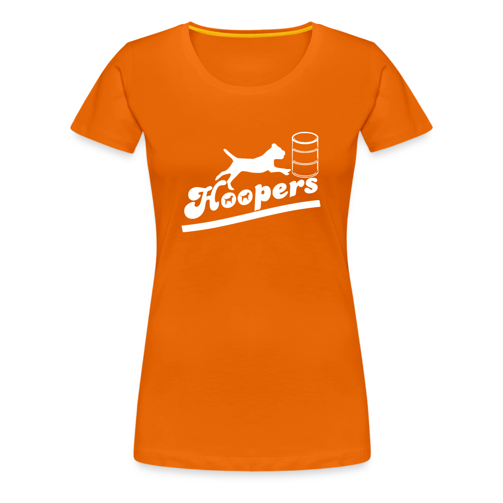 Women’s Premium T-Shirt - Hoopers mit Border Terrier - Orange
