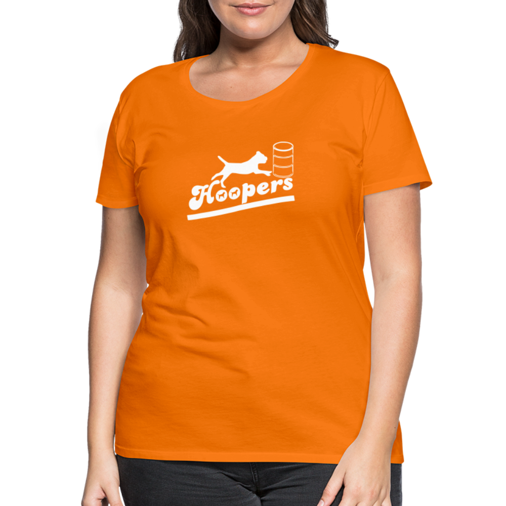 Women’s Premium T-Shirt - Hoopers mit Border Terrier - Orange