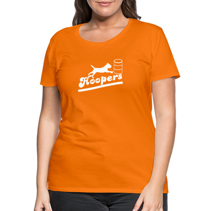 Women’s Premium T-Shirt - Hoopers mit Border Terrier - Orange