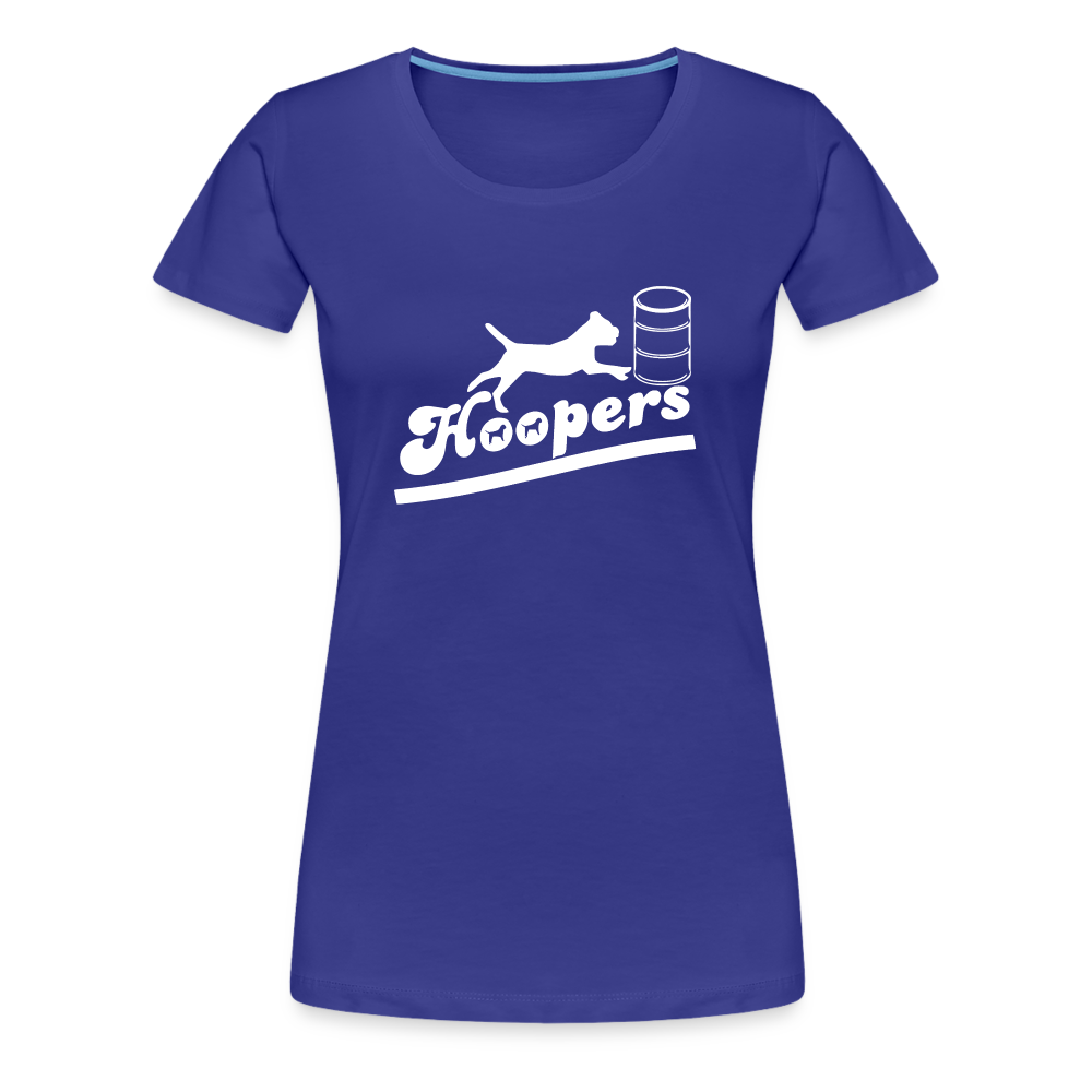 Women’s Premium T-Shirt - Hoopers mit Border Terrier - Königsblau